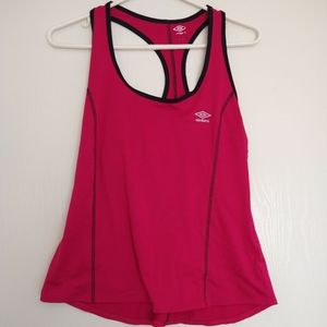Umbro pink racer back athletic top women's size large